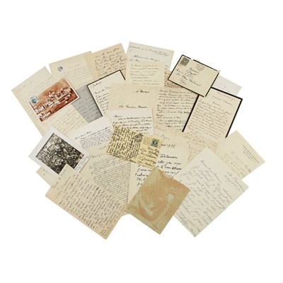 Lot 179 - French & Flemish artists, a collection of correspondence, mostly autographed and signed