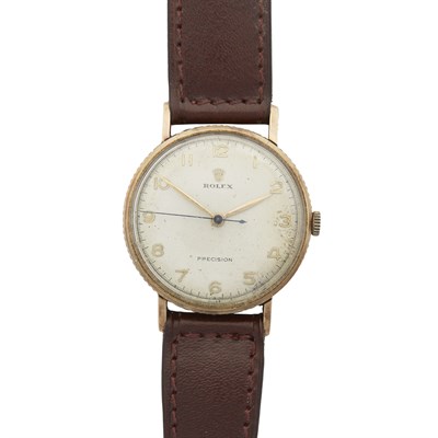 Lot 272 - A gentleman's gold cased wrist watch, Rolex