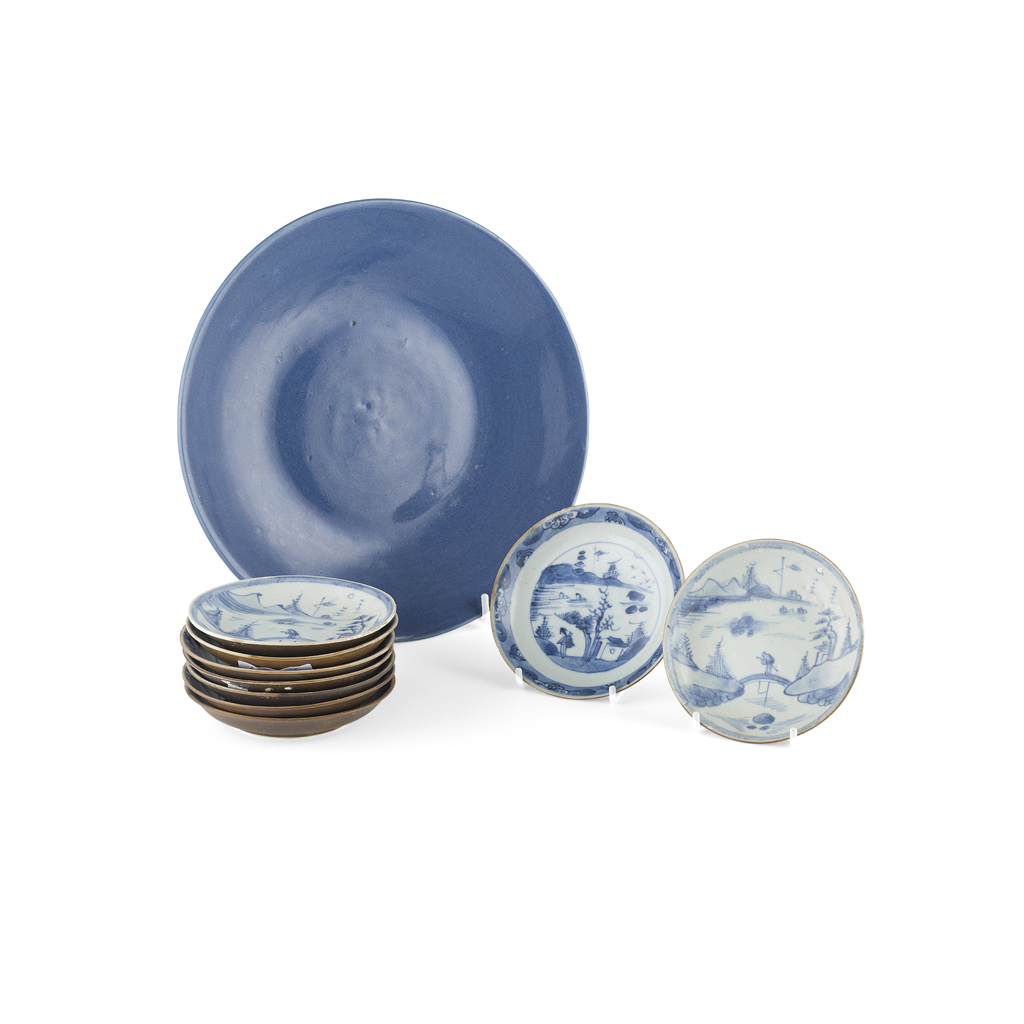 Lot 112 - NINE BLUE AND WHITE SAUCERS FROM THE CA MAU SHIPWRECK