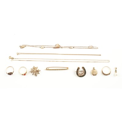Lot 285 - A collection of antique jewellery