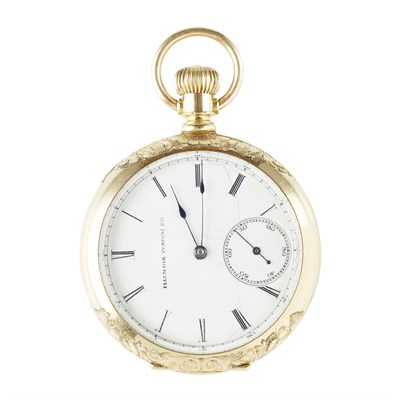 Lot 256 - A gentleman's gold cased pocket watch, Illinois Watch Co.