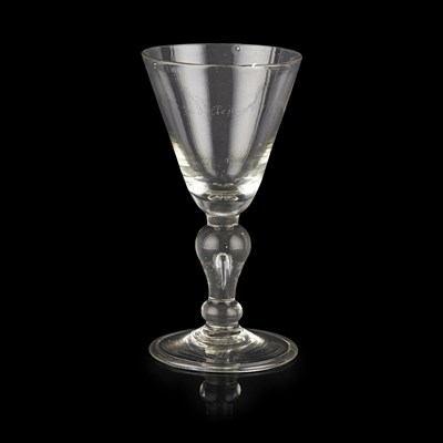 Lot 516 - A RARE AND LARGE JACOBITE GOBLET