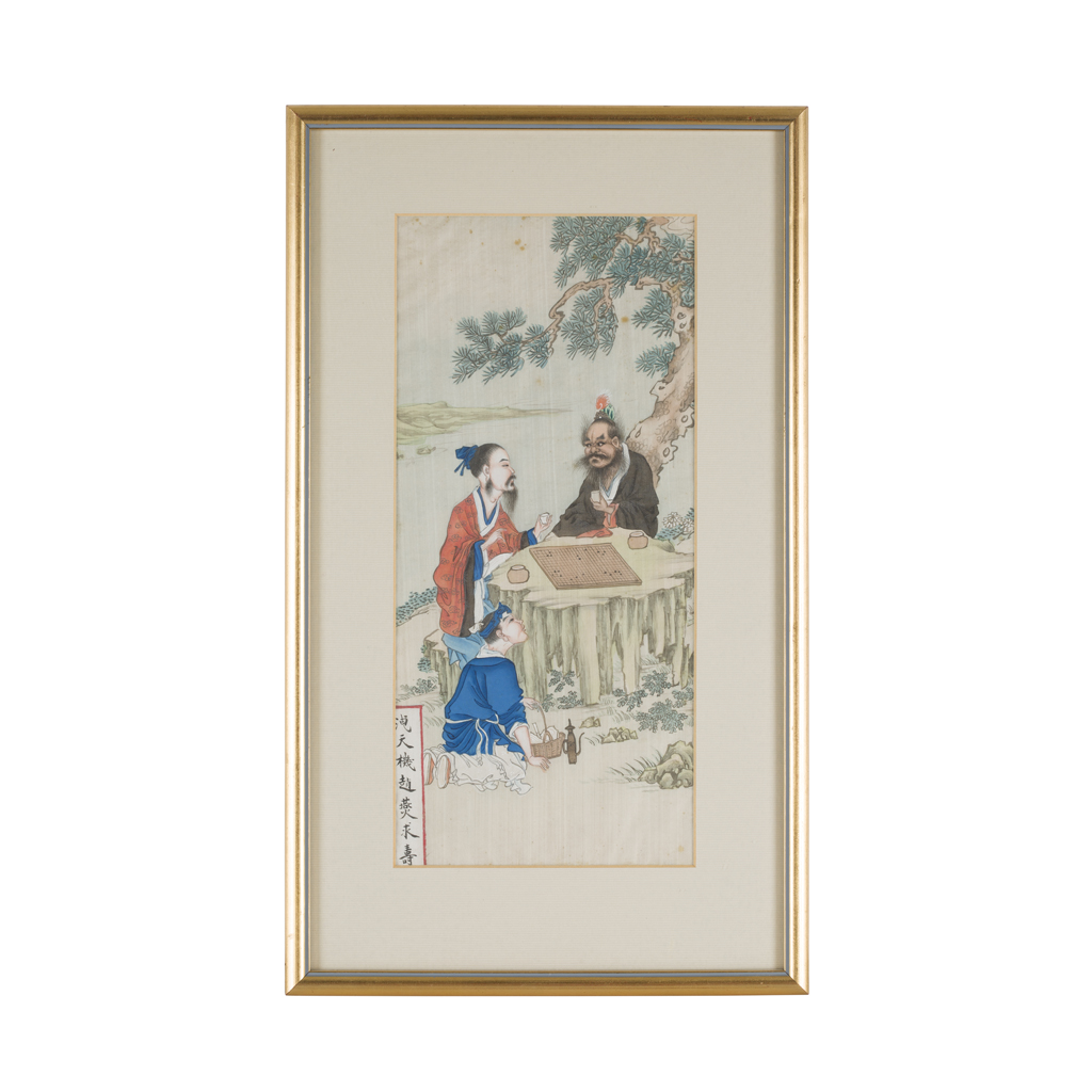 Lot 53 - SET OF SIX PAINTINGS DEPICTING FAMOUS FIGURES FROM CHINESE HISTORY