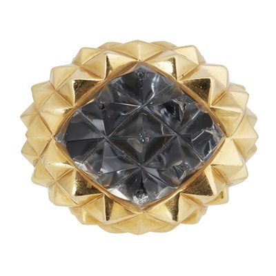Lot 70 - An 18ct gold and rock crystal 'Superstud' ring, Stephen Webster