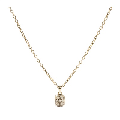 Lot 48 - An aquamarine and diamond set pendant and matching earrings