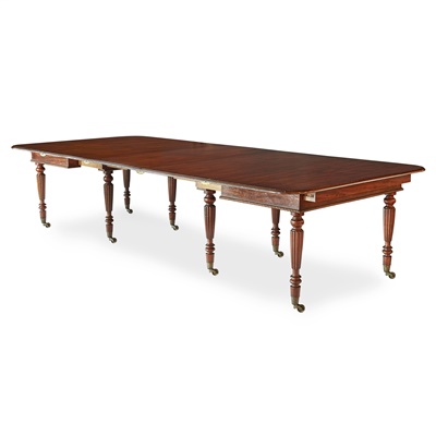 Lot 288 - REGENCY MAHOGANY EXTENDING DINING TABLE, ATTRIBUTED TO GILLOWS