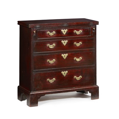 Lot 93 - GEORGE II MAHOGANY BACHELOR'S CHEST OF DRAWERS