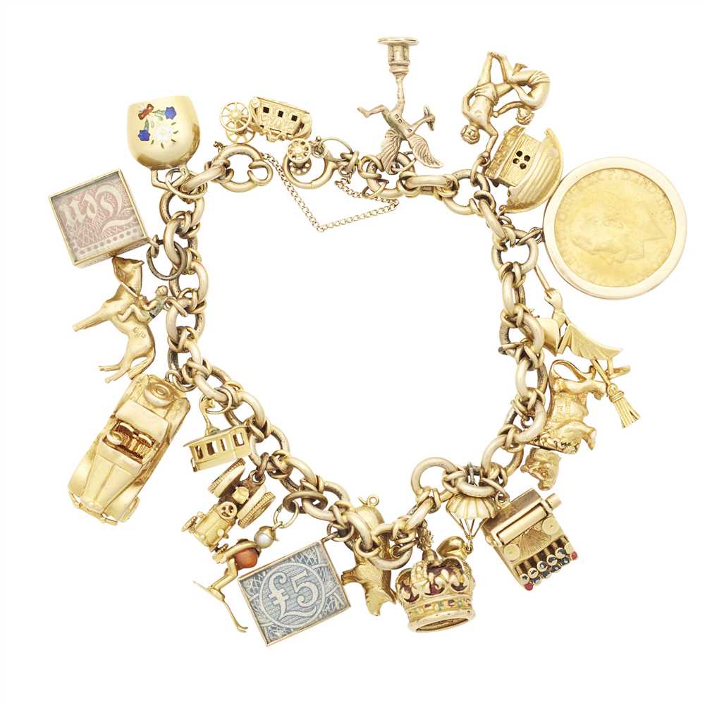 Lot 231 - A modern charm bracelet