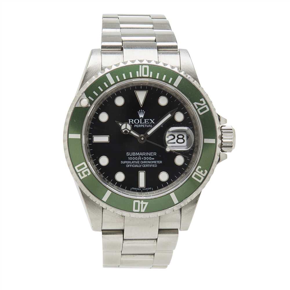 Lot 328 - A gentleman's stainless steel wrist watch, Rolex