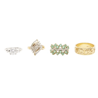 Lot 285 - A collection of gem set rings
