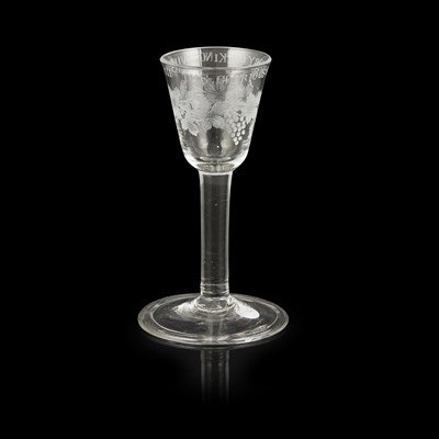 Lot 102 - WILLIAMITE ENGRAVED WINE GLASS
