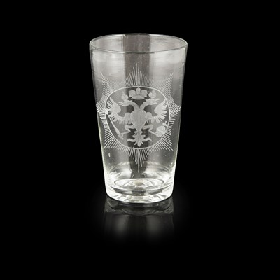 Lot 149 - RUSSIAN ENGRAVED GLASS TUMBLER