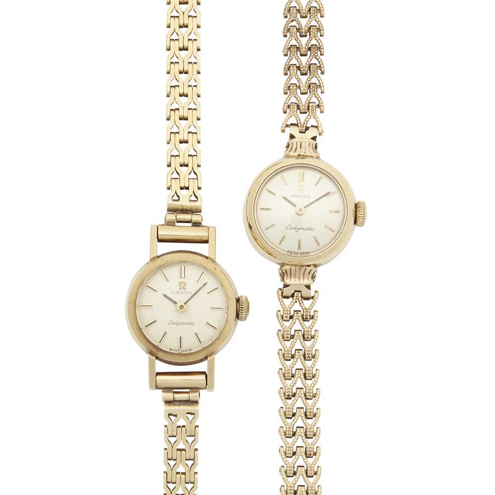 Lot 321 - Two mid-20th century 9ct gold ladies wrist watches, Omega