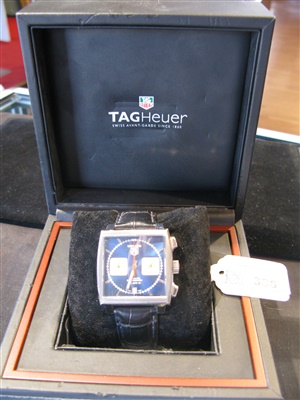 Lot 336 - A gentleman's stainless steel cased chronograph, Tag Heuer