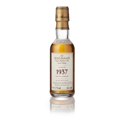 Lot 31 - THE MACALLAN FINE AND RARE MINIATURE 1937 32 YEAR OLD