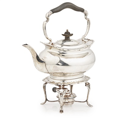Lot 443 - A spirit kettle and stand