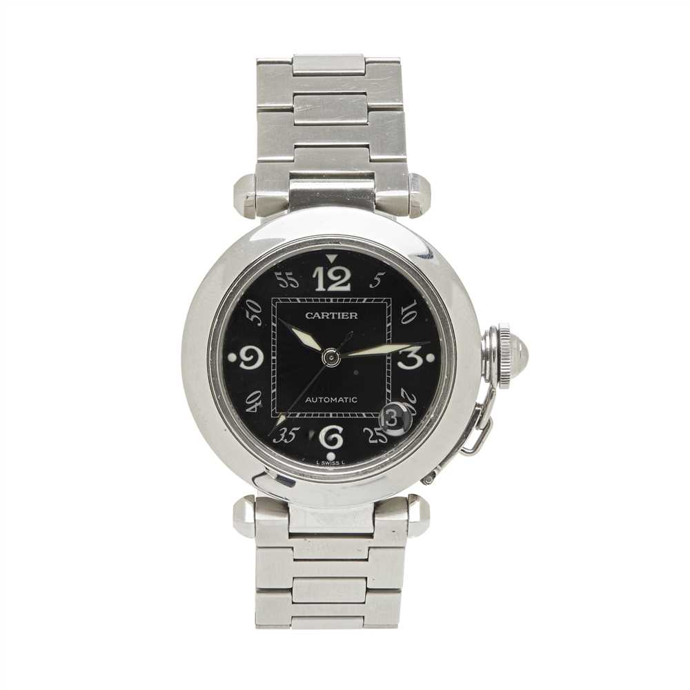 Lot 313 - A stainless steel wrist watch, Pasha de Cartier