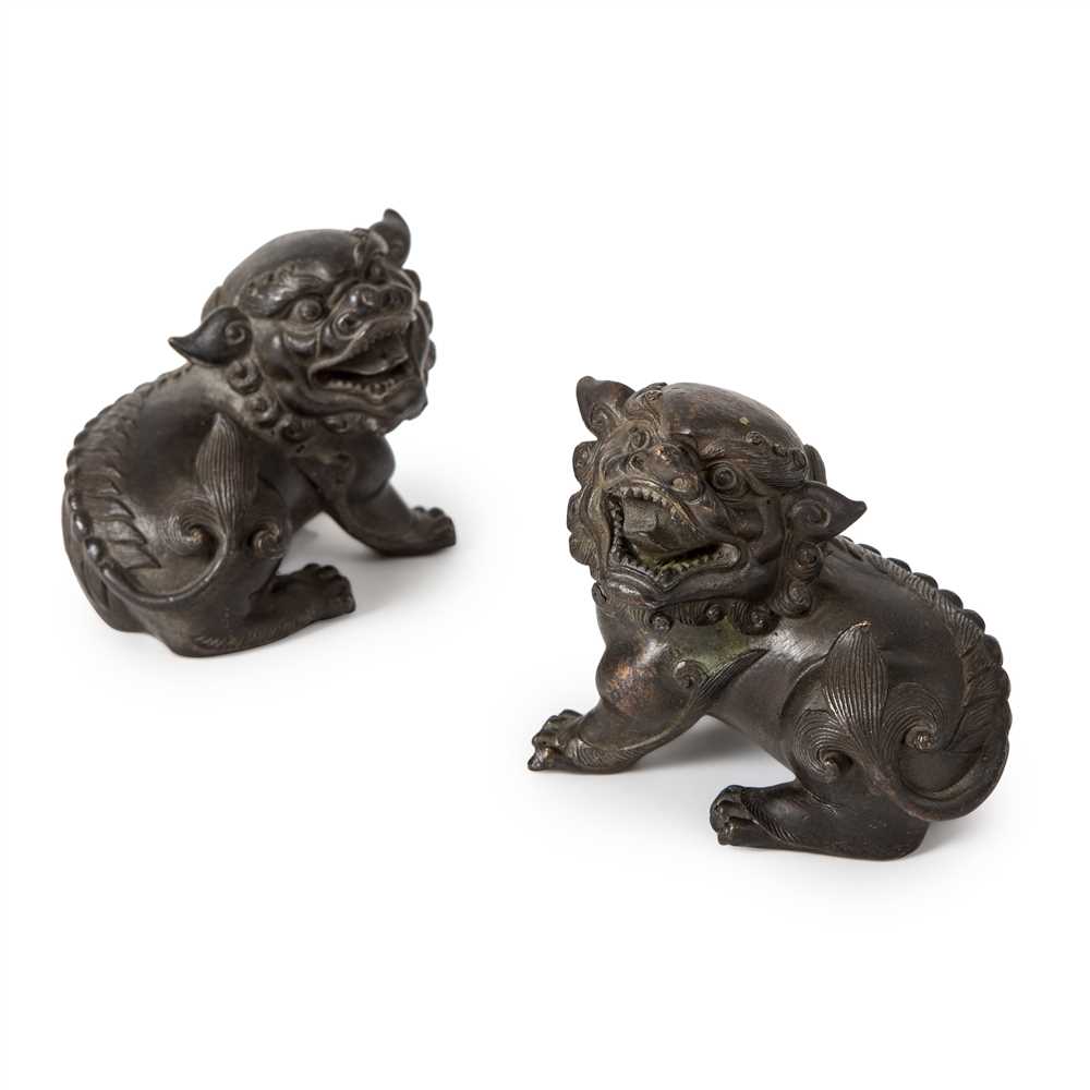 Lot 57 - PAIR OF BRONZE 'LION' PAPERWEIGHTS