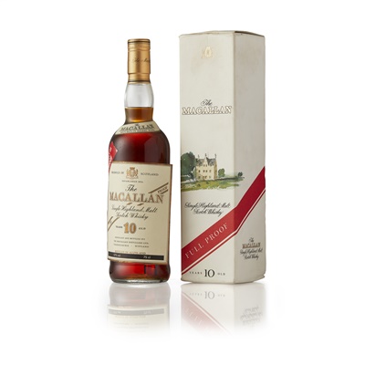 Lot 21 - THE MACALLAN 10 YEAR OLD 100 PROOF (1980S)