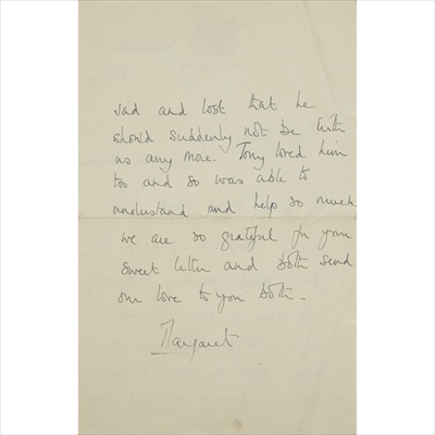 Lot 163 - Signatures, letters and cards of well-known British figures