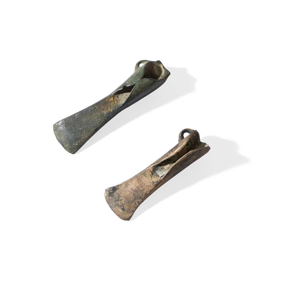 Lot 100 - PAIR OF WINGED AXES