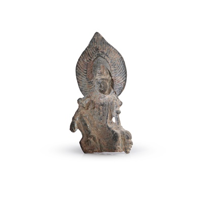 Lot 45 - BRONZE VOTIVE FIGURE OF WATER-AND-MOON GUANYIN