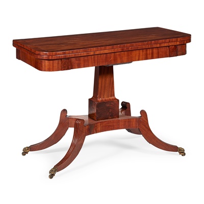 Lot 5 - A SCOTTISH REGENCY MAHOGANY SUPPER OR GAMES TABLE, ATTRIBUTED TO WILLIAM TROTTER