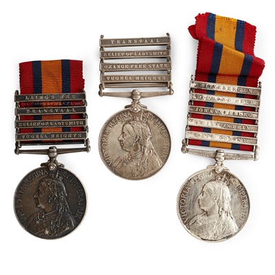 Lot 236 - A group of Queen's South Africa medals