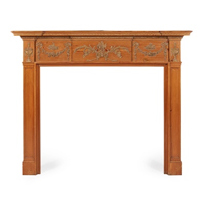 Lot 65 - LATE GEORGIAN PINE AND GESSO FIRE SURROUND