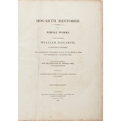 Lot 10 - Hogarth, William - Thomas Cook, engraver