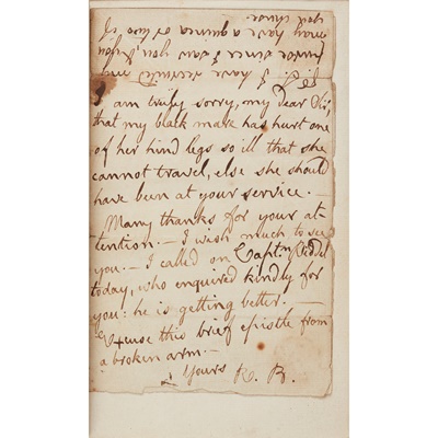 Lot 179 - Burns, Robert [with Autograph Letter]