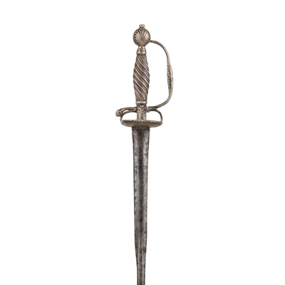 Lot 306 - ENGLISH SILVER HILTED SMALL SWORD