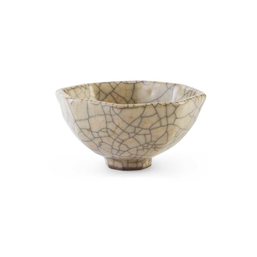 Lot 143 - GE-TYPE CRACKLE-GLAZED WINE CUP