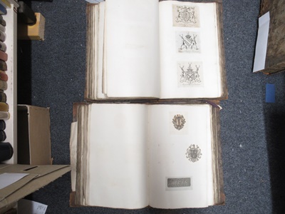 Lot 91 - Engraved coats-of-arms