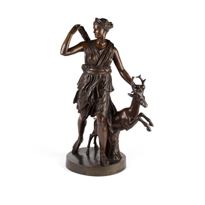 Lot 333 - AFTER THE ANTIQUE, BRONZE FIGURE OF DIANA THE HUNTRESS