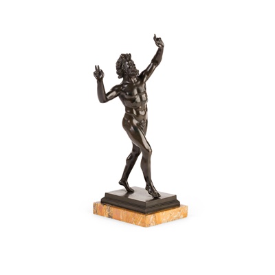 Lot 416 - AFTER THE ANTIQUE, BRONZE FIGURE OF THE DANCING FAUN