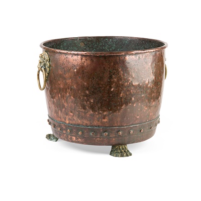 Lot 440 - TWO COPPER AND BRASS LOG BUCKETS