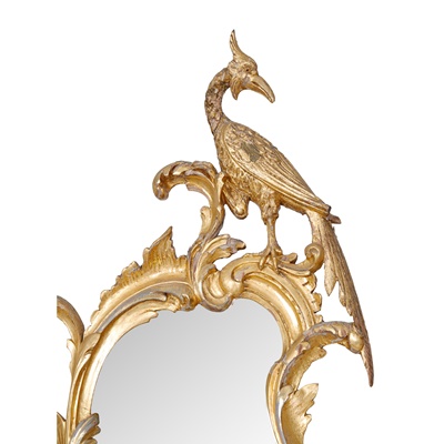 Lot 107 - CHIPPENDALE STYLE GILT WOOD MIRROR