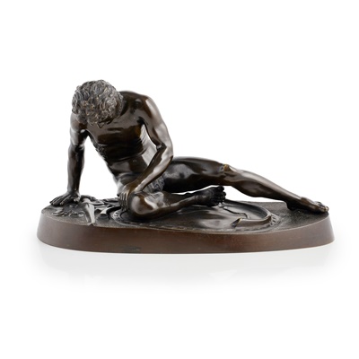 Lot 125 - AFTER THE ANTIQUE, BRONZE FIGURE OF THE DYING GAUL