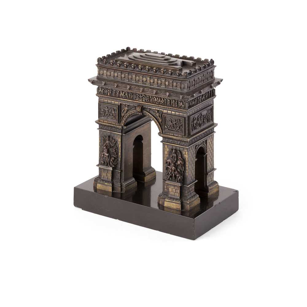Lot 54 - FRENCH BRONZE MODEL OF THE ARC DE TRIOMPHE