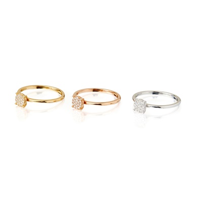 Lot 28 - A set of three stacking rings