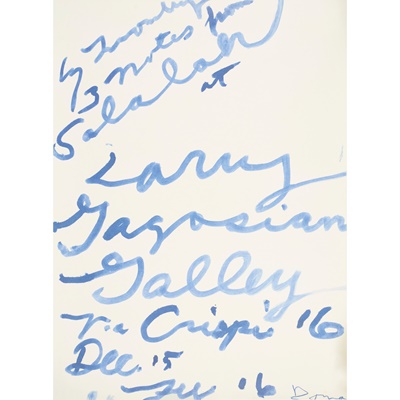 Lot 102 - CY TWOMBLY (AMERICAN 1928-2011)