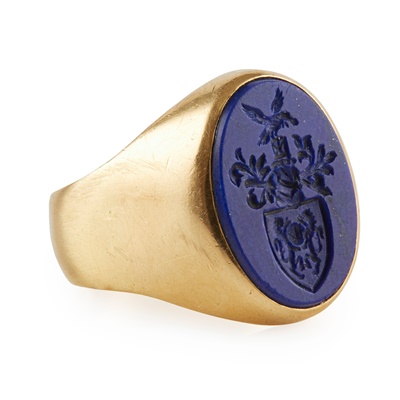 Lot 163 - A late 19th century gentleman's seal ring