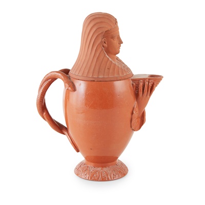 Lot 387 - ANTICO ROSSO EGYPTIAN REVIVAL COFFEE POT