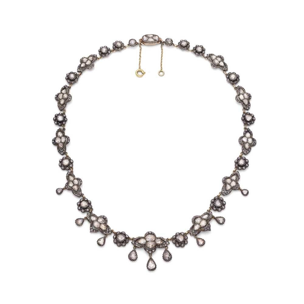Lot 126 - A mid 19th century diamond necklace