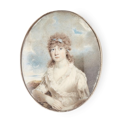 Lot 131 - CHARLES BESTLAND (1780-1837), PORTRAIT MINIATURE OF A LADY