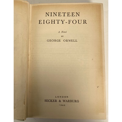 Lot 125 - Orwell, George [Eric Arthur Blair]