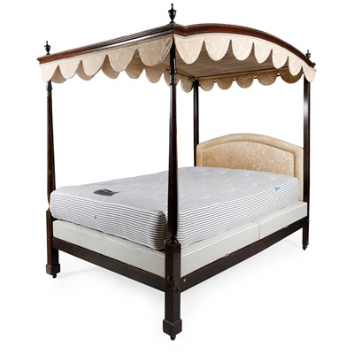 Lot 507 - GEORGE III STYLE MAHOGANY FOUR POSTER BED