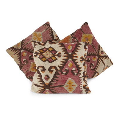 Lot 49 - GROUP OF KELIM AND TURKEY WORK SCATTER CUSHIONS