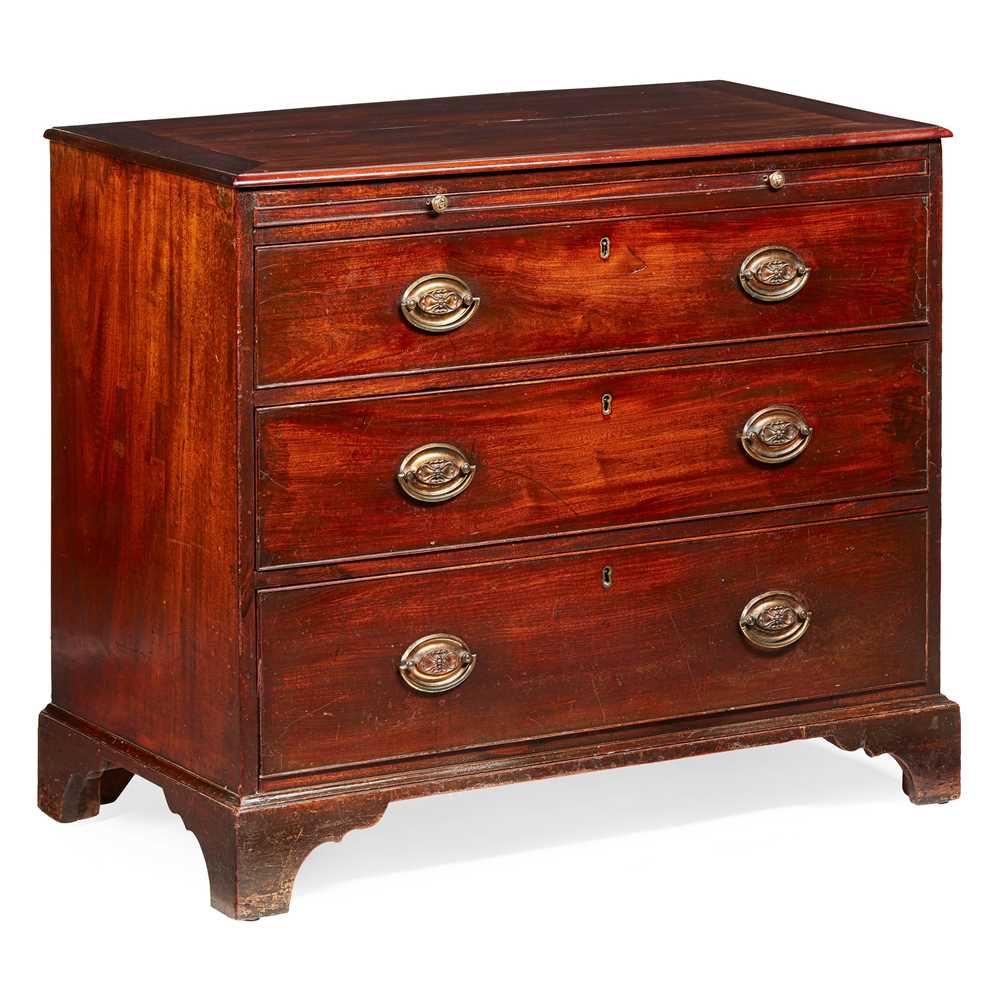 Lot 45 - GEORGE III MAHOGANY BACHELOR'S CHEST OF DRAWERS